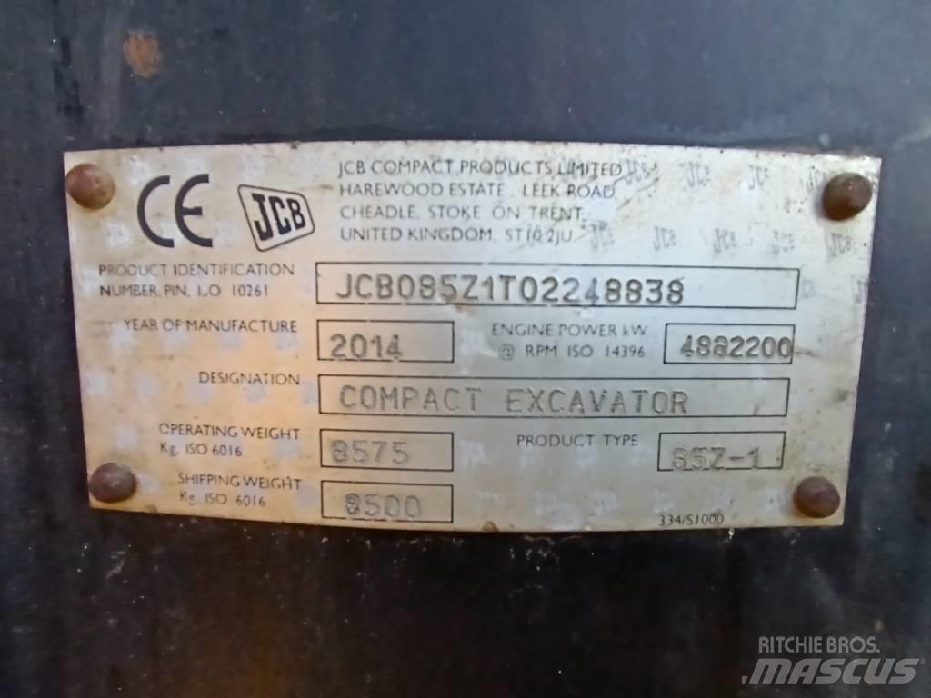 JCB 85 Z-1 Midigrävmaskiner 7t - 12t