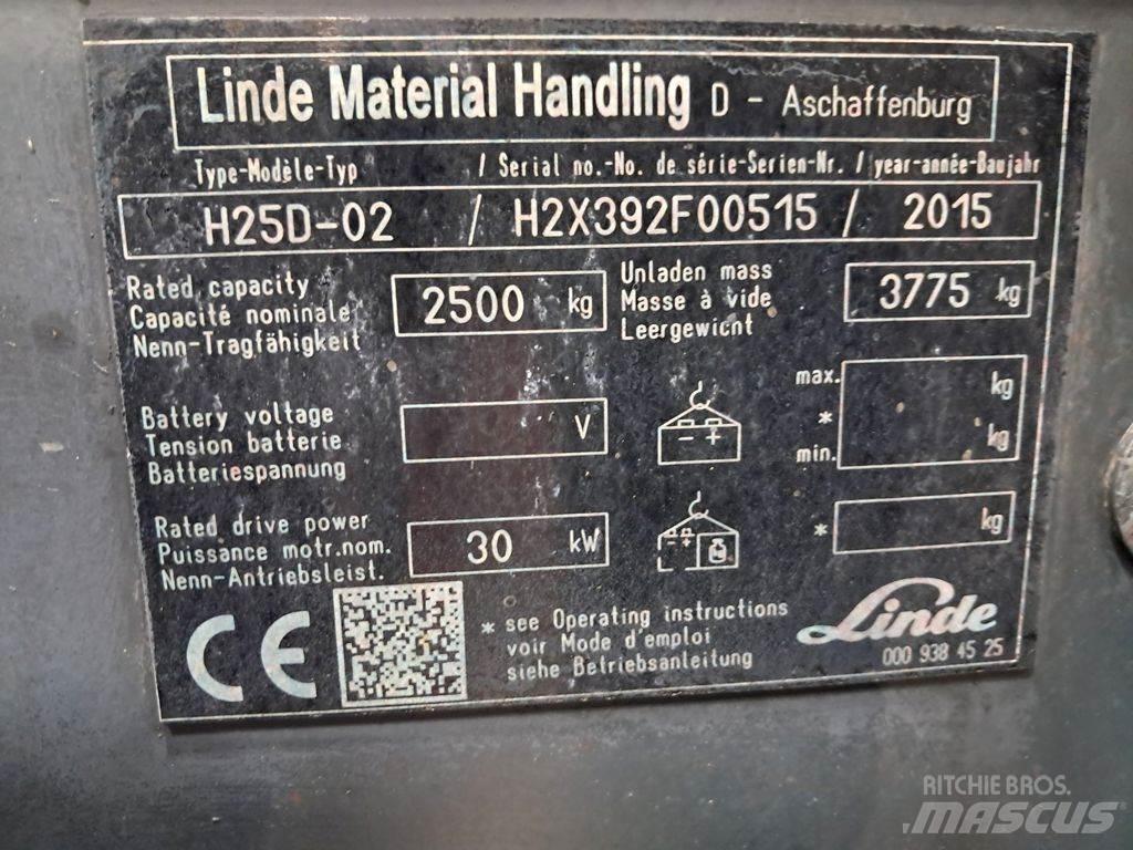 Linde H25D-02 Dieselmotviktstruckar
