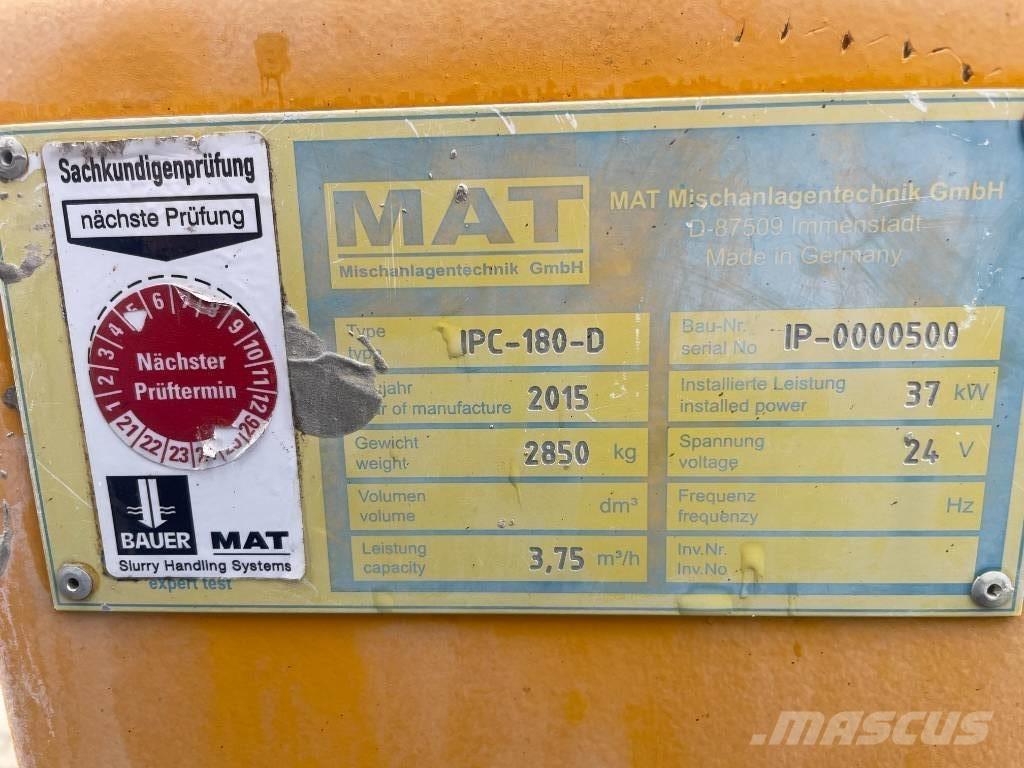 Bauer MAT IPC 180-D Entreprenad - Övrigt