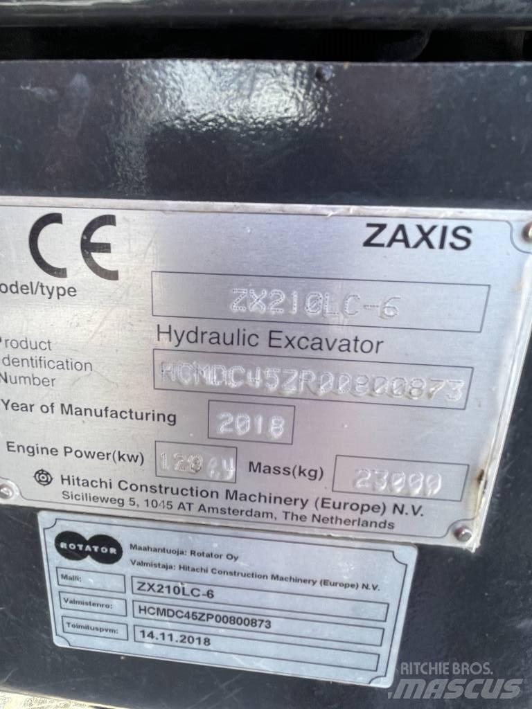 Hitachi ZX210LC-6 Bandgrävare