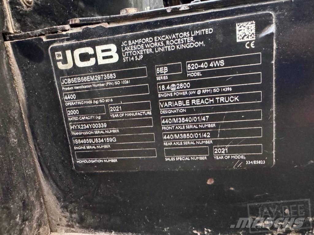 JCB 520-40 Teleskoplastare