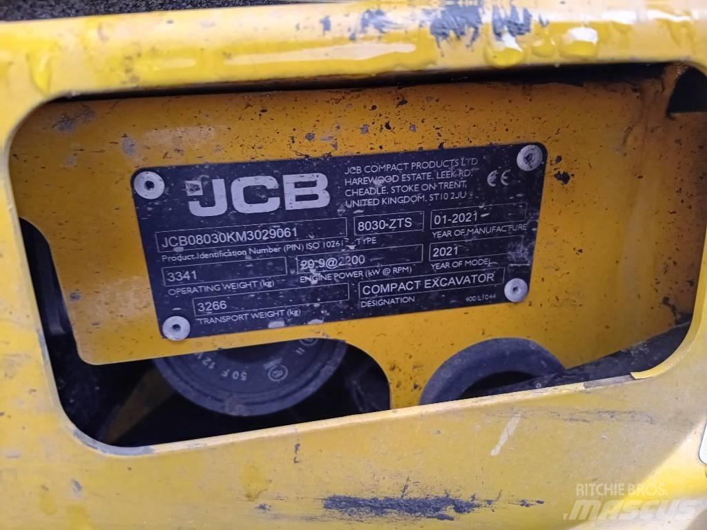 JCB 8030 ZTS Minigrävare < 7t