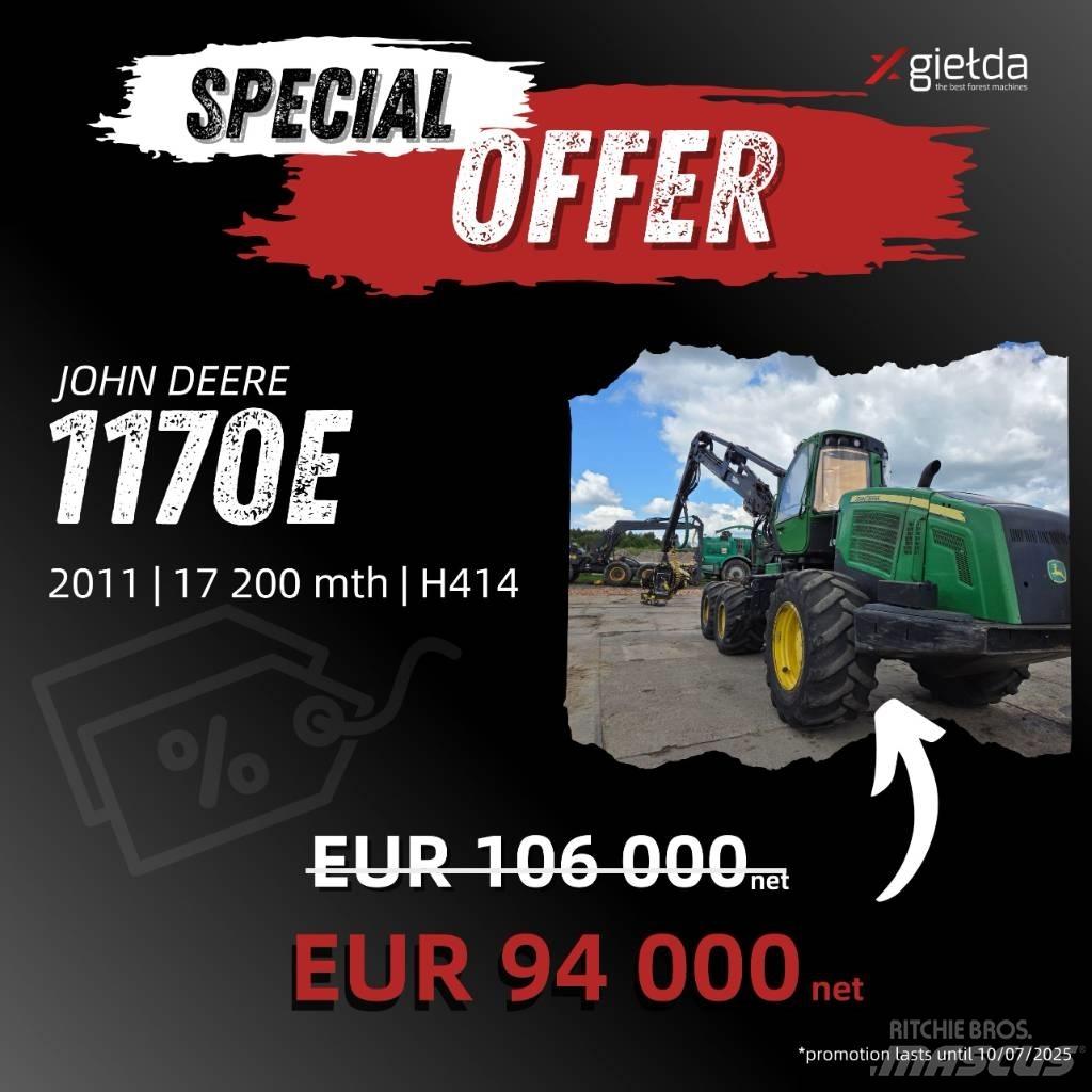 John Deere 1170 E Skördare