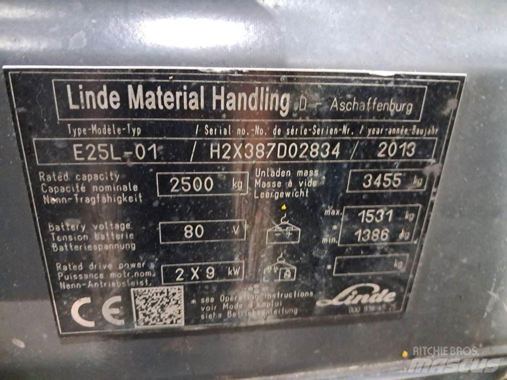 Linde E25L-01 Elmotviktstruckar