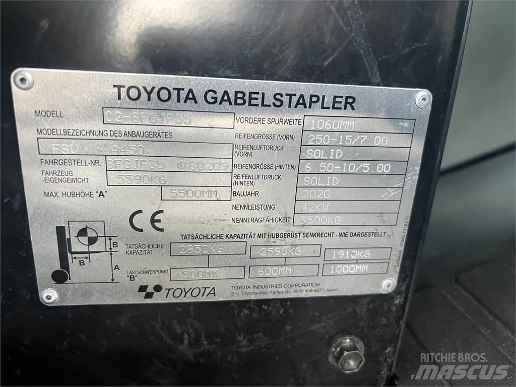 Toyota 8FGJF35 Gasolmotviktstruckar