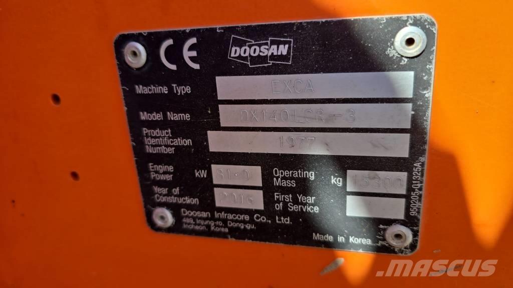 Doosan DX 140 LCR-3 Bandgrävare