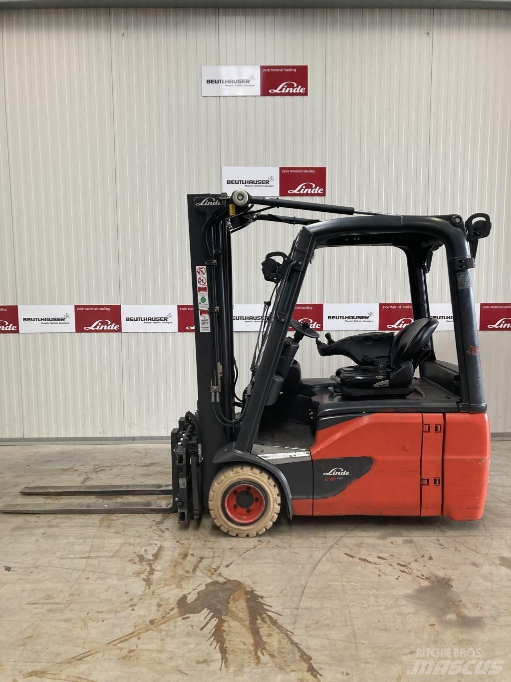 Linde E18 Elmotviktstruckar