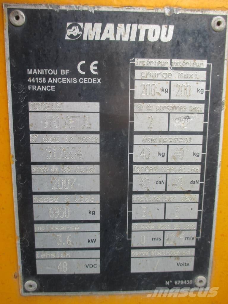 Manitou 170 AETJL Bomliftar