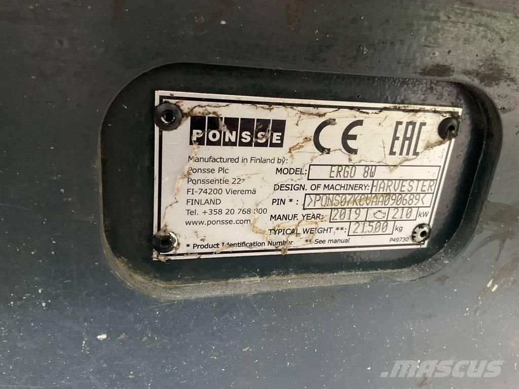 Ponsse Ergo 8W Skördare
