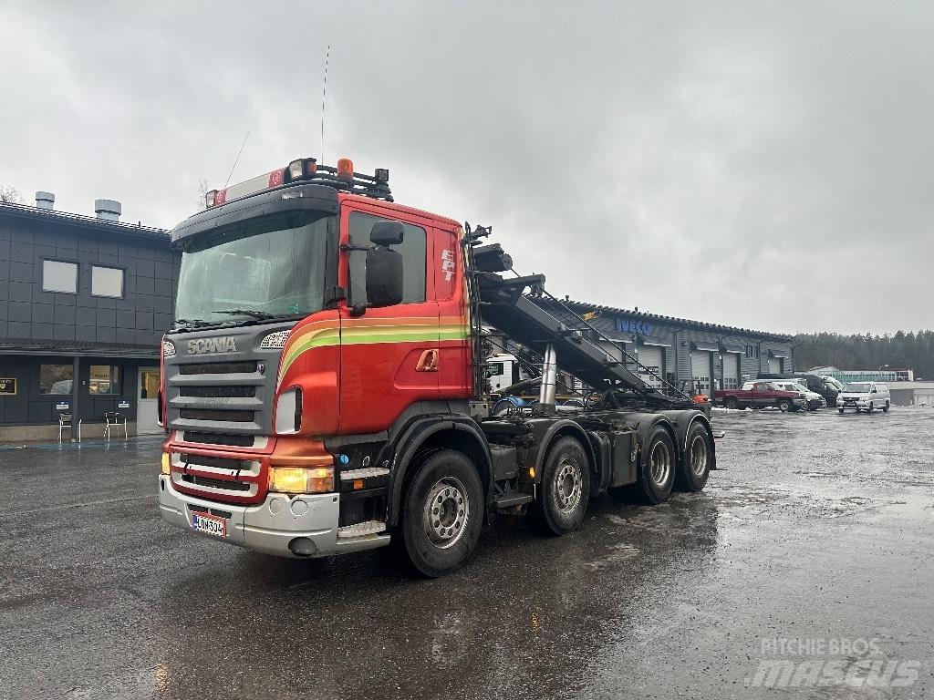 Scania R500 8X4 Lastväxlare med kabellift