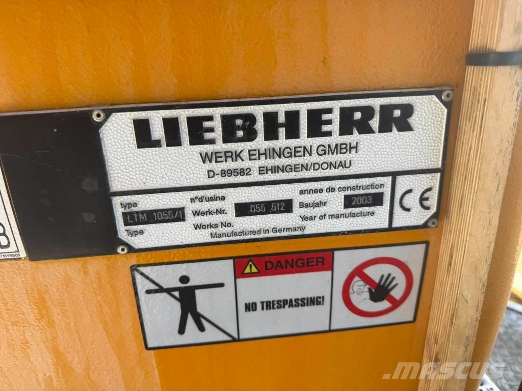 Liebherr LTM 1055-1 Allterrängkranar