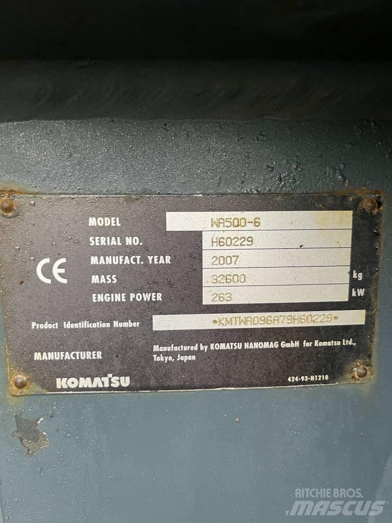 Komatsu WA 500-6 Hjullastare