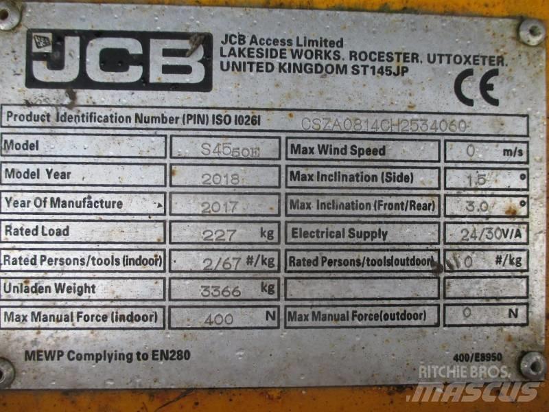 JCB S4550E Saxliftar