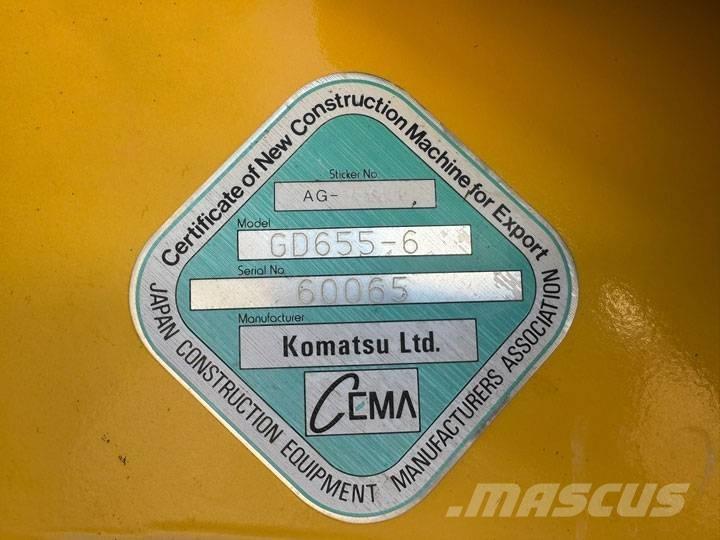 Komatsu GD 655-6 Väghyvlar