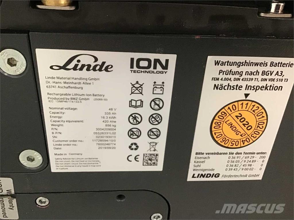 Linde E16 ION Elmotviktstruckar