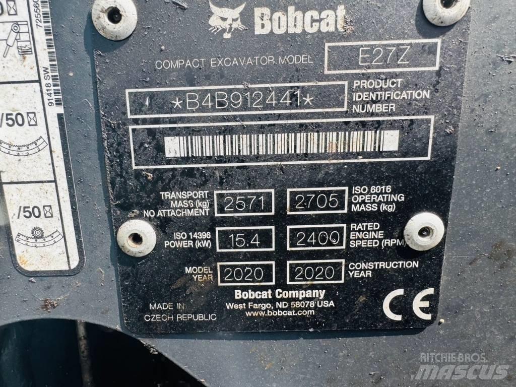 Bobcat E27z Minigrävare < 7t