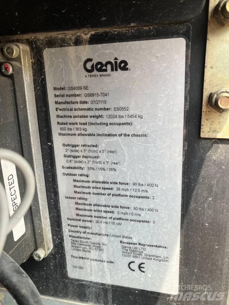 Genie GS 4069 BE Saxliftar