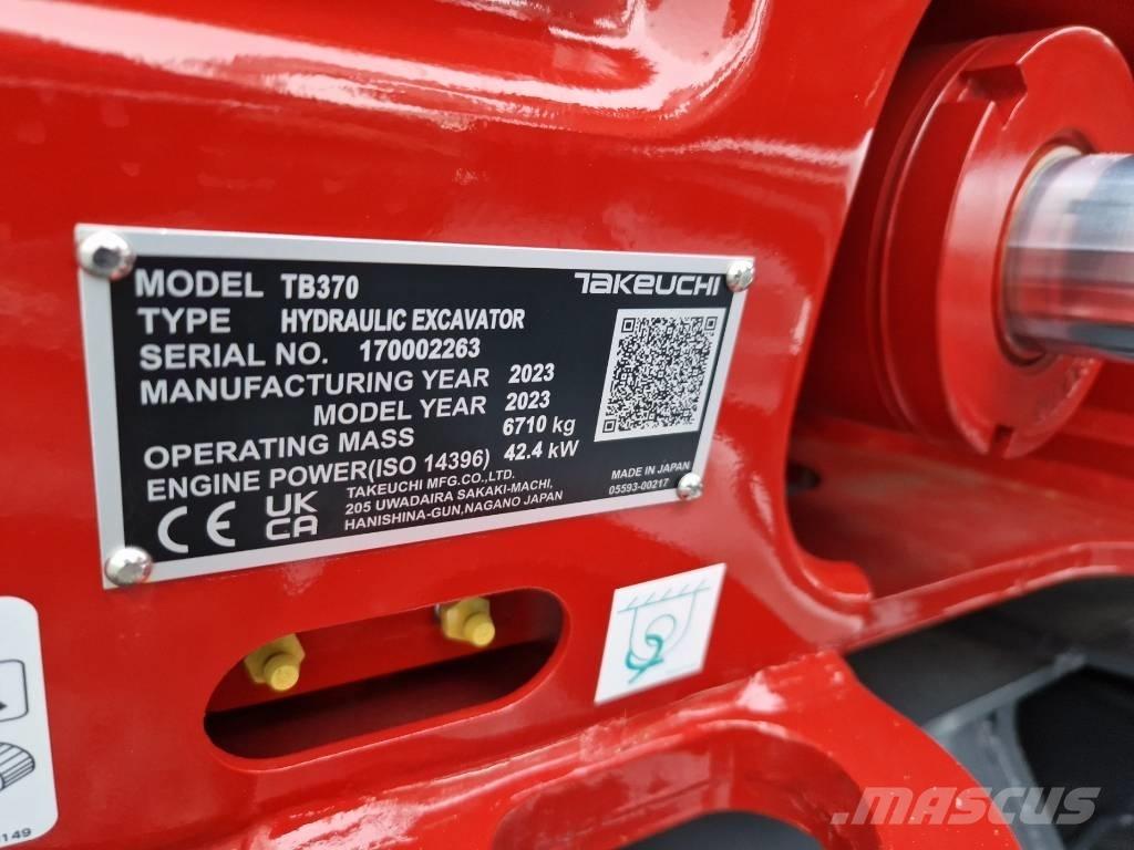 Takeuchi TB370 Minigrävare < 7t
