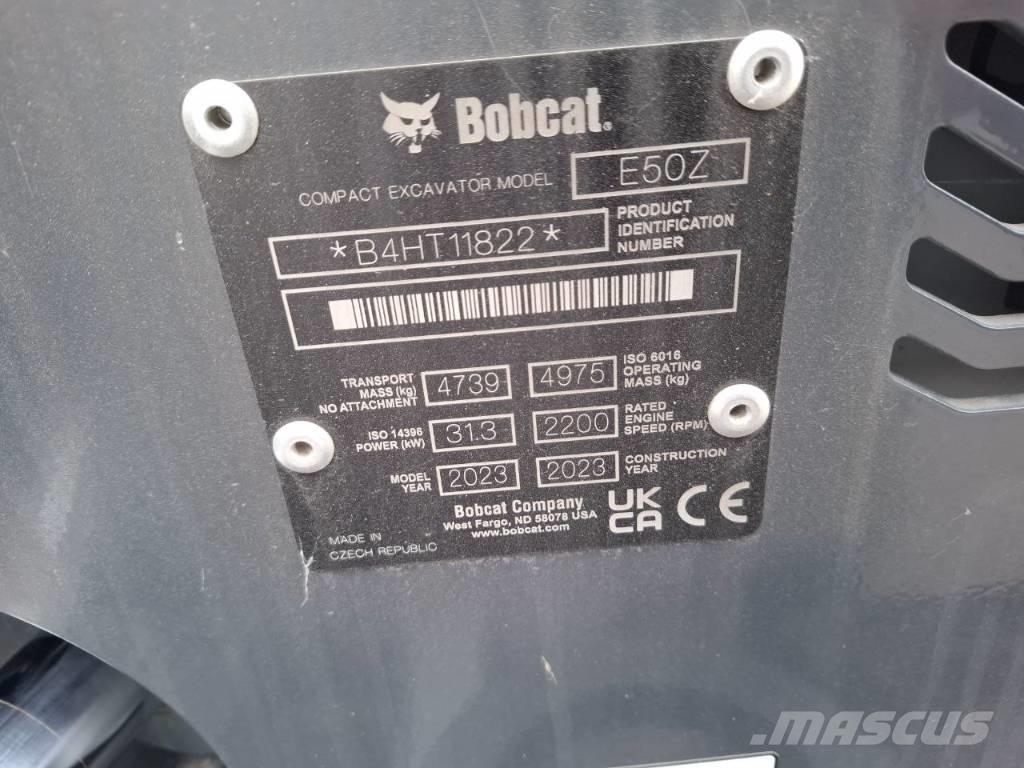 Bobcat E 50z Minigrävare < 7t