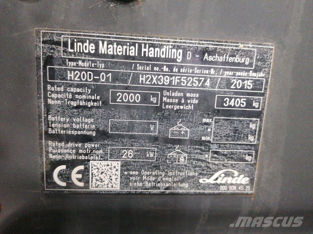 Linde H20D-01 Dieselmotviktstruckar