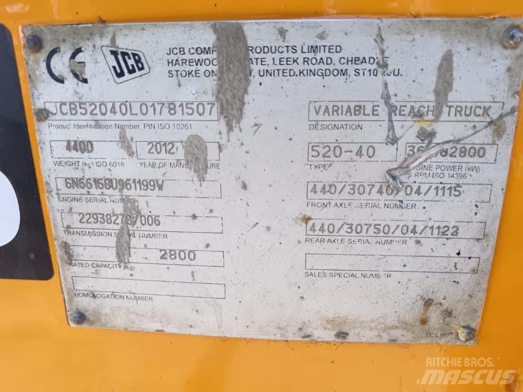 JCB 520-40 Teleskoplastare