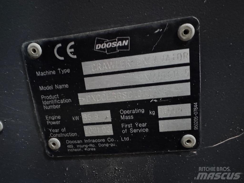 Doosan DX 140 LCR-5 Bandgrävare