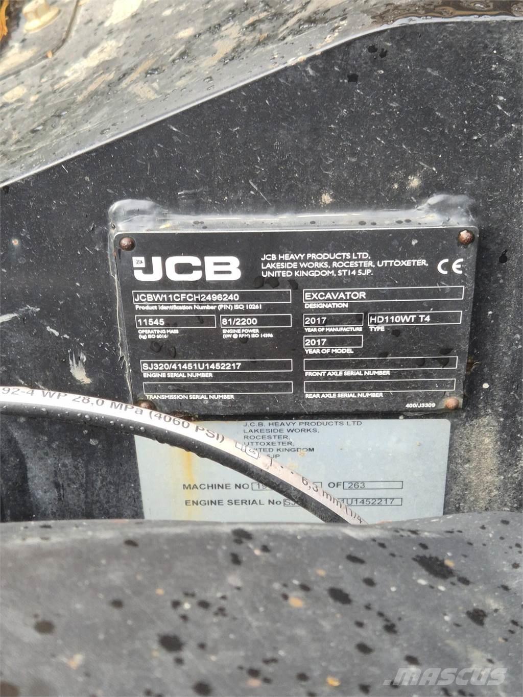 JCB 110W Hydradig Hjulgrävare