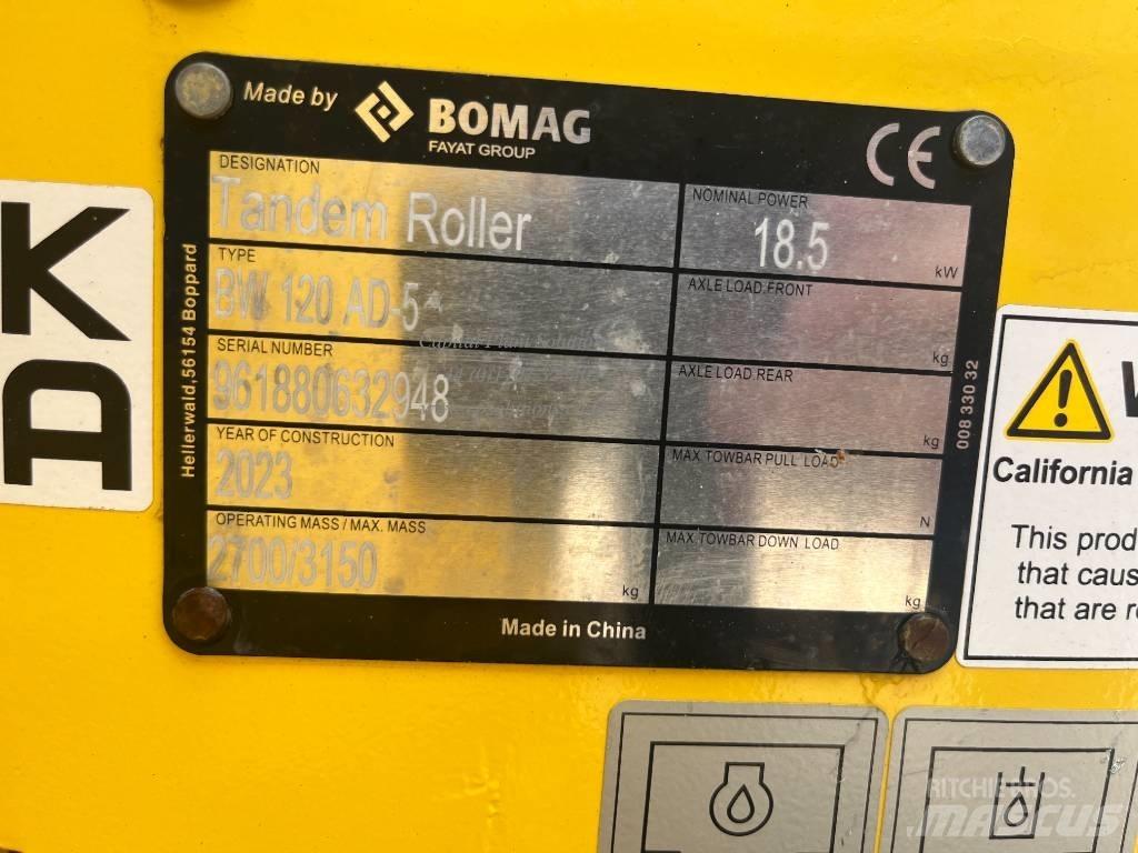 Bomag BW 120 AD-5 Tvåvalsvältar