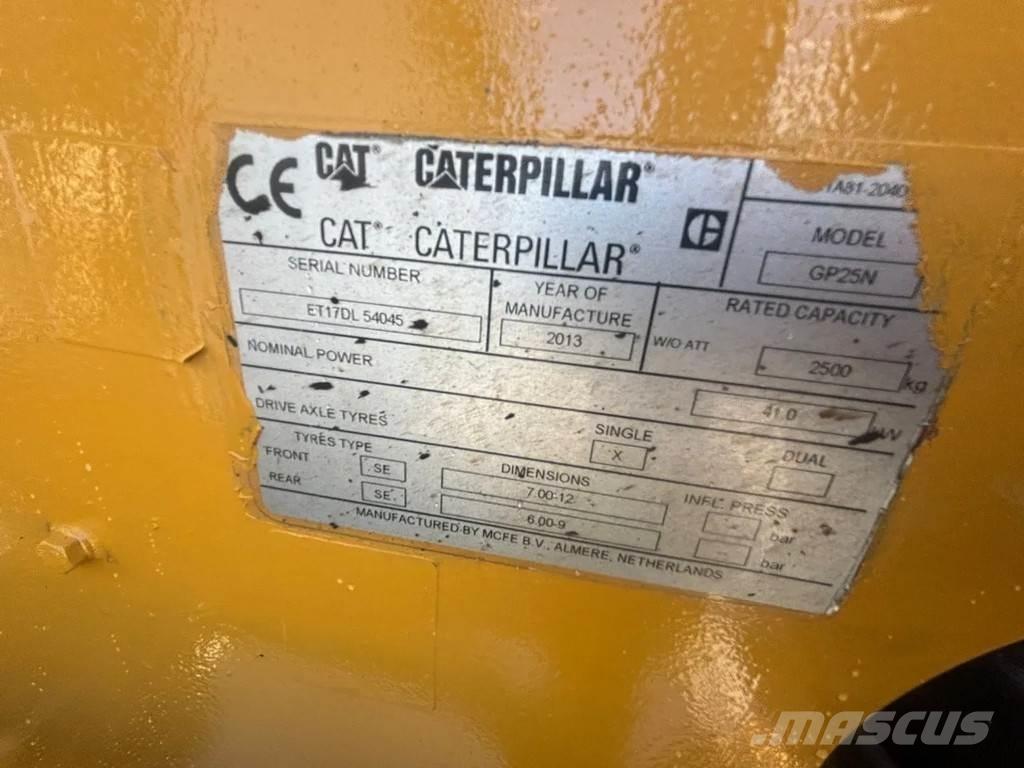CAT GP25N Heftruck Gasolmotviktstruckar