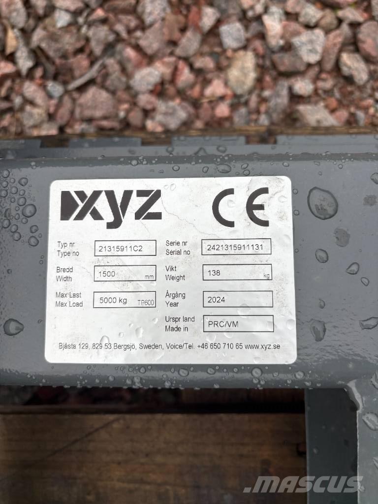 XYZ Gaffelställ BM Hjullastare