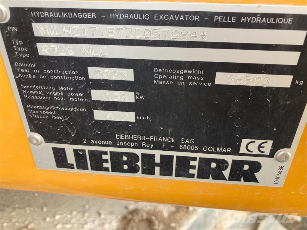 Liebherr R926 Bandgrävare