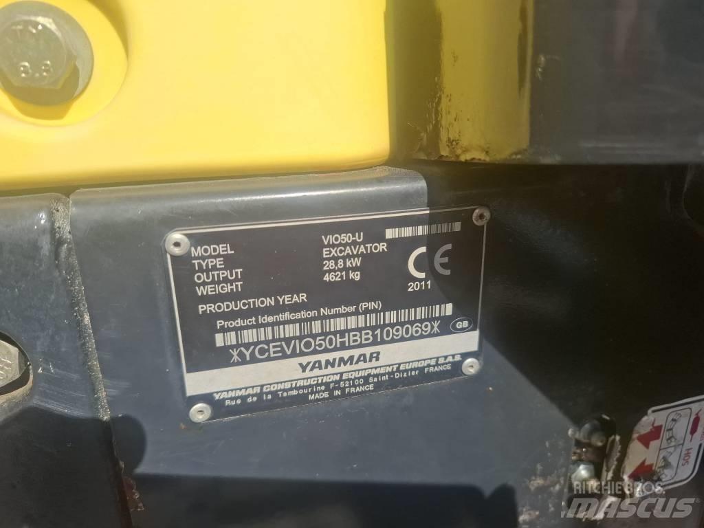 Yanmar Vio 50 U Minigrävare < 7t