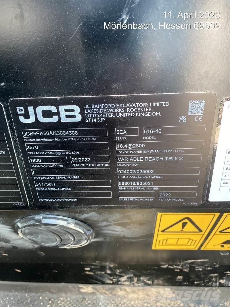 JCB 516-40 Teleskoplastare