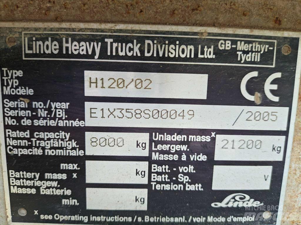 Linde H 120 Dieselmotviktstruckar
