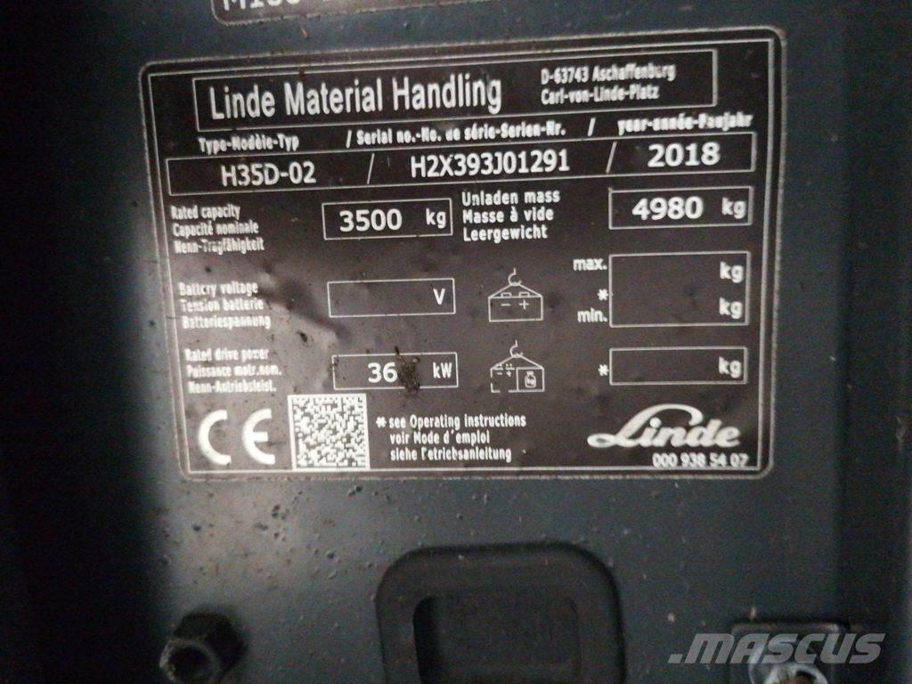 Linde H35D-02 Dieselmotviktstruckar