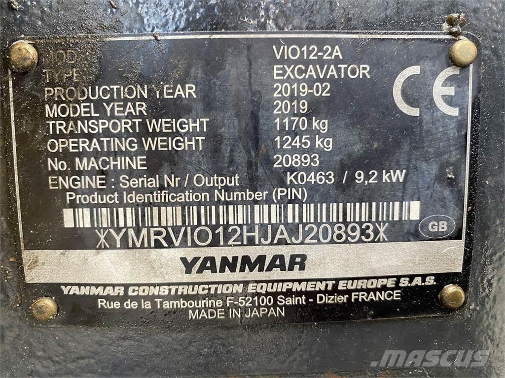 Yanmar VIO12 Hjulgrävare
