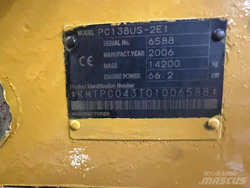 Komatsu PC 138 US Bandgrävare