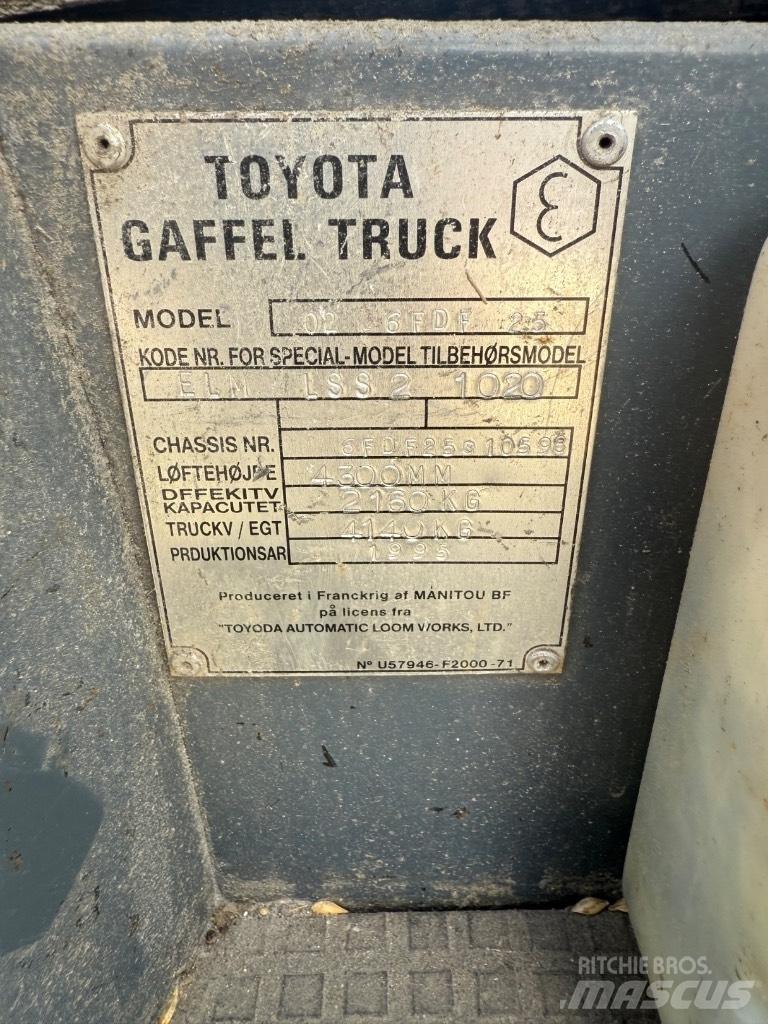 Toyota FD 25 Dieselmotviktstruckar