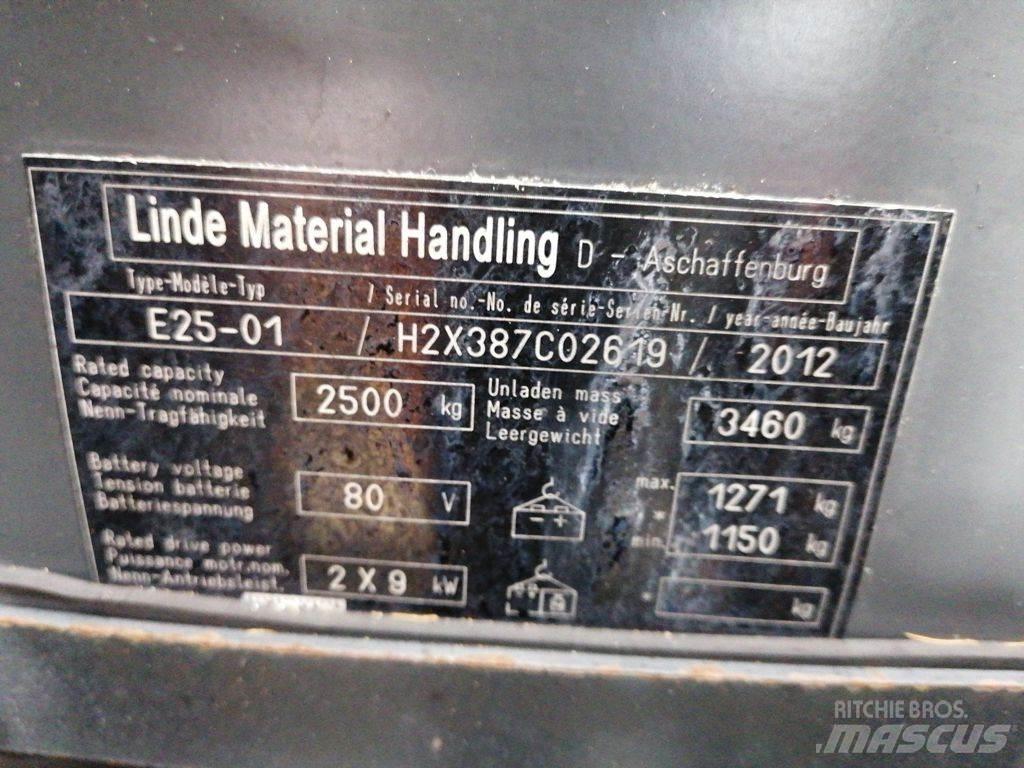 Linde E25-01 Elmotviktstruckar