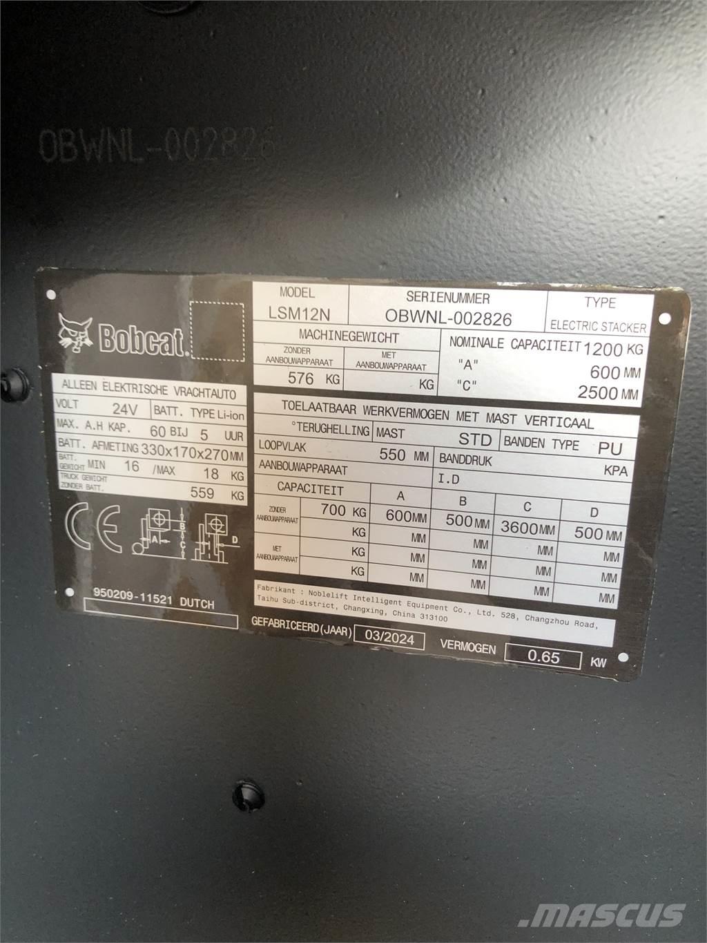 Bobcat LSM12N Staplare-led