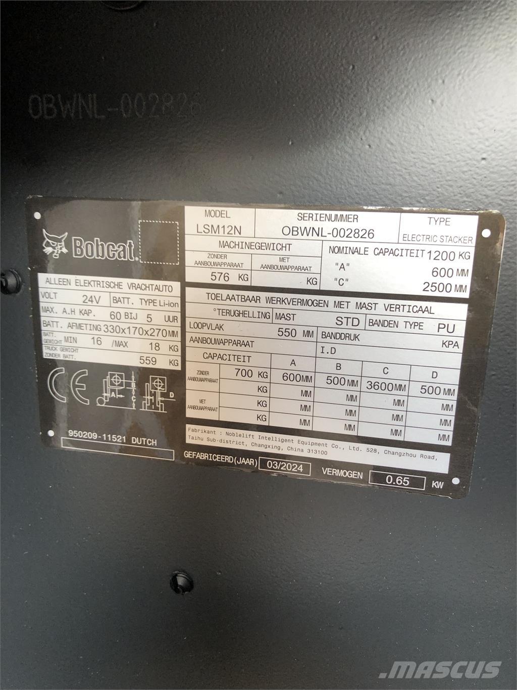 Bobcat LSM12N Staplare