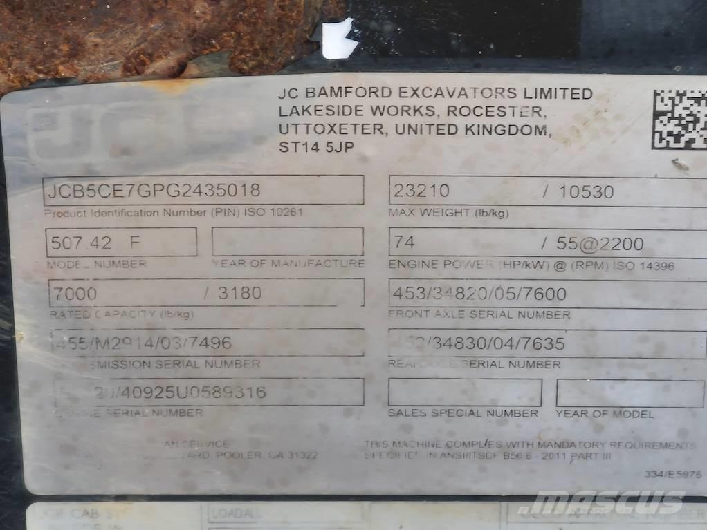 JCB 507-42 Teleskoplastare