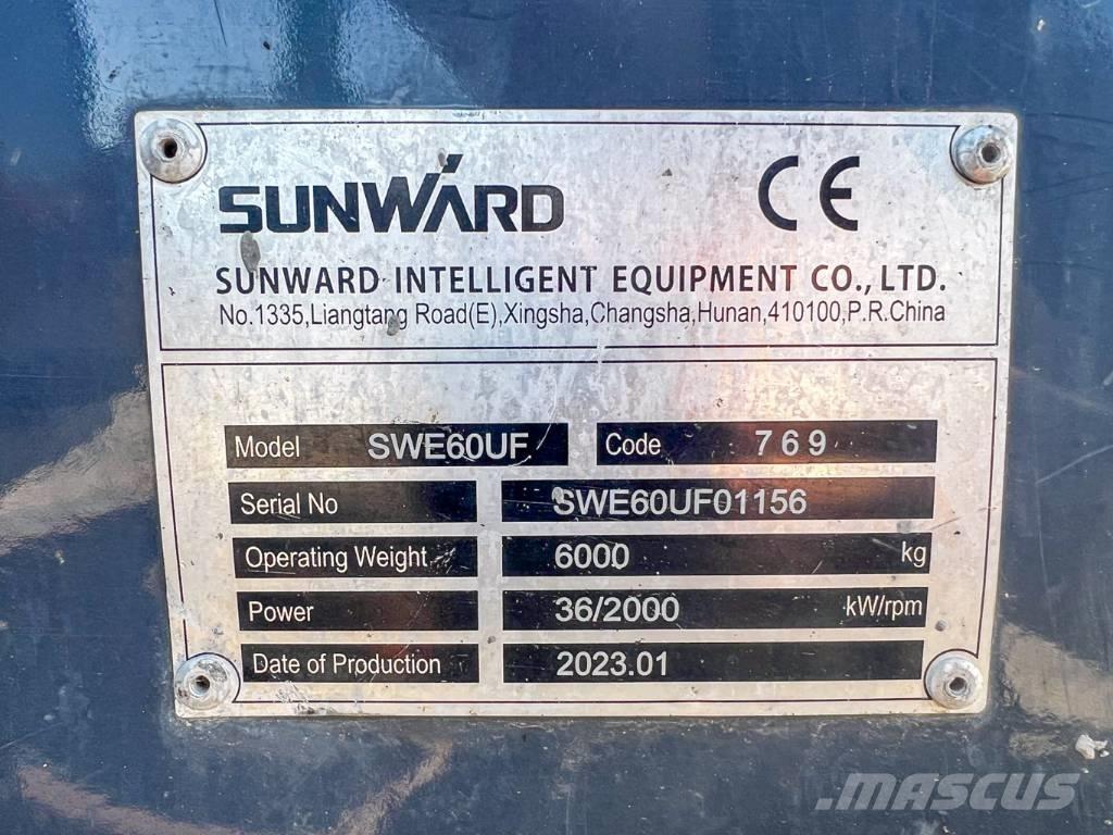 Sunward 60UF Minigrävare < 7t