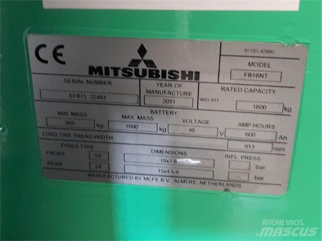 Mitsubishi FB16NT Elmotviktstruckar