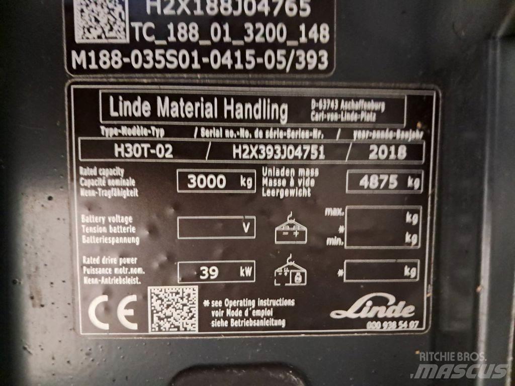 Linde H30T-02 Gasolmotviktstruckar