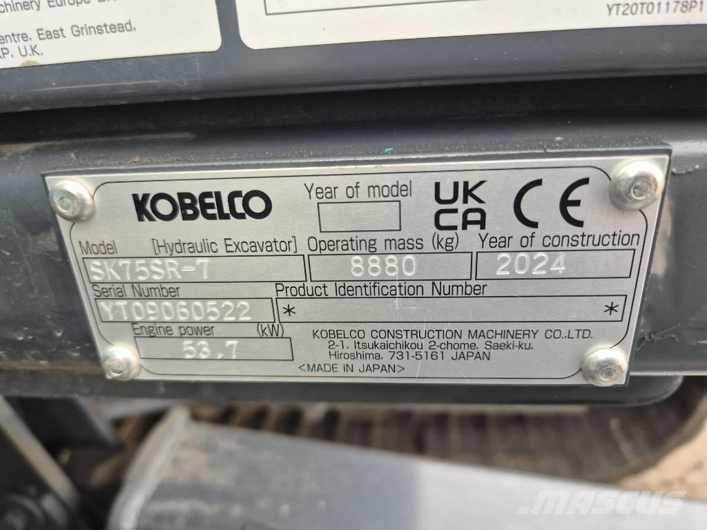 Kobelco SK75SR-7 Midigrävmaskiner 7t - 12t