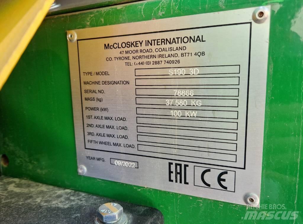McCloskey S190 Mobila sorteringsverk