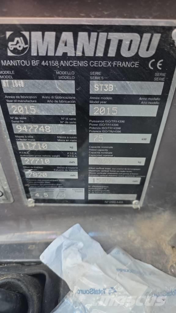Manitou MT 1840 Entreprenad - Övrigt