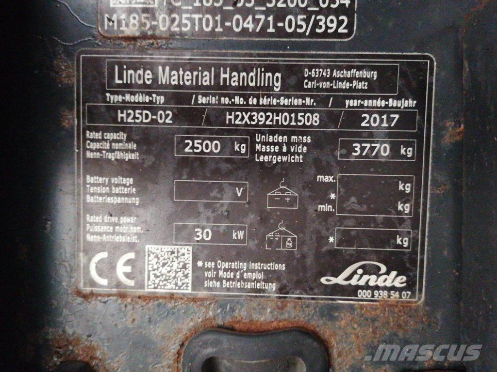 Linde H25D-02 Dieselmotviktstruckar