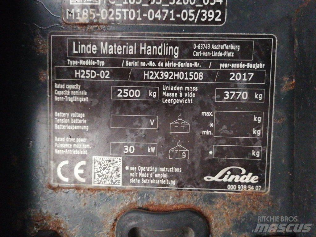Linde H25D-02 Dieselmotviktstruckar